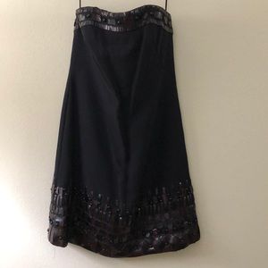 Badgley Mischka strapless dress